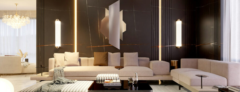 Creating Contrast: Dark Walls vs. Light Furniture